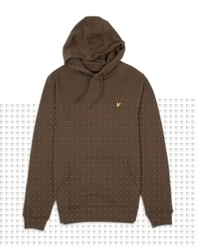 Lyle And Scott Brushback Hoodie Olive Green ML1139V-W485