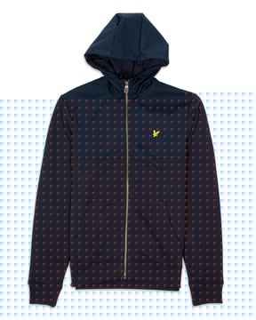 Lyle And Scott Softshell Jersey Full Zip Blue ML1314V-Z271