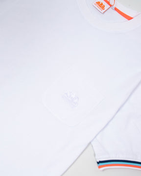 Man Tee Sundek Pocket White