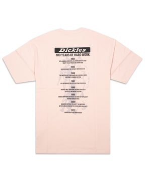 Man Tee Dickies 100 Logo Pink