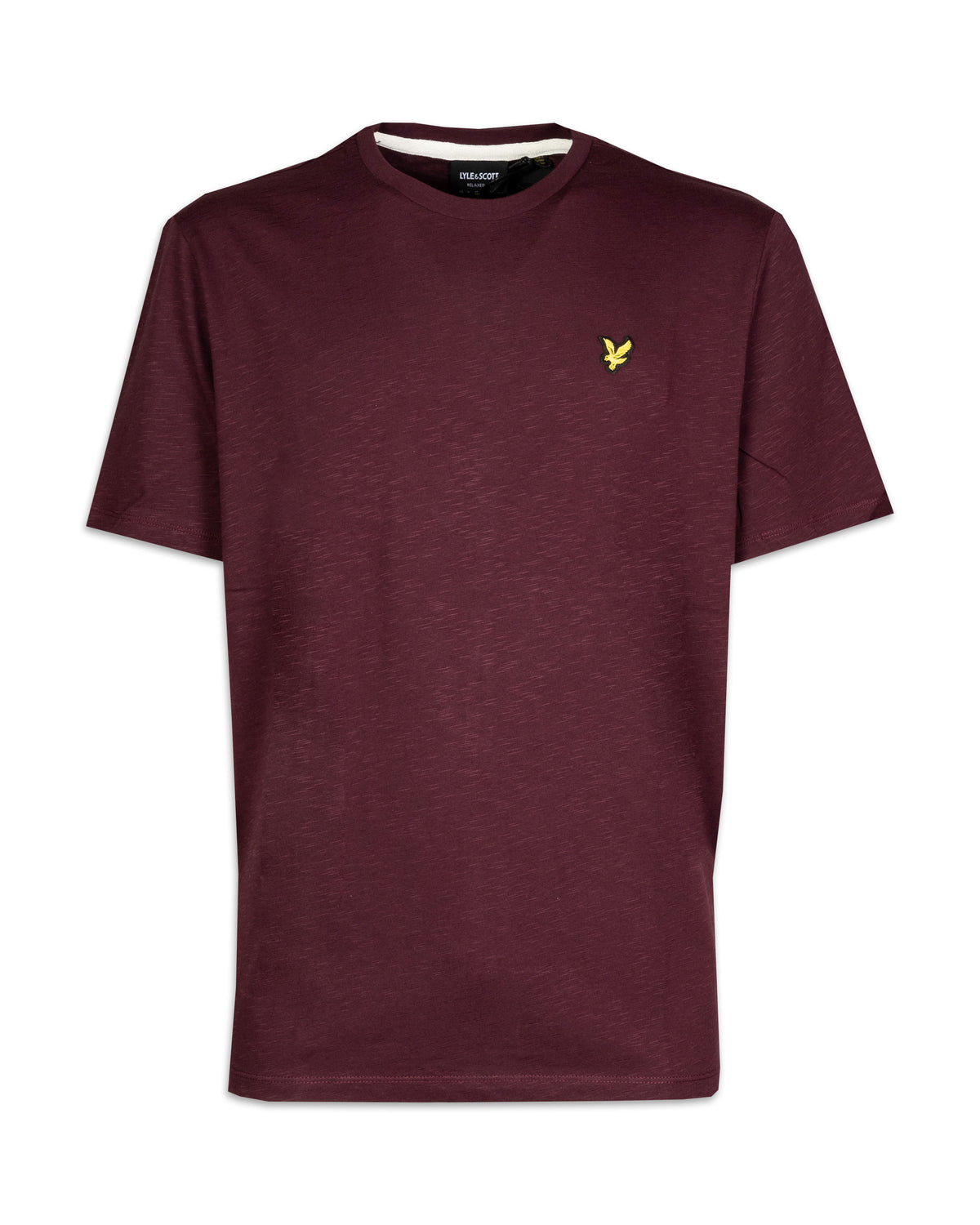 Man Tee Lyle And Scott Basic Bordeaux