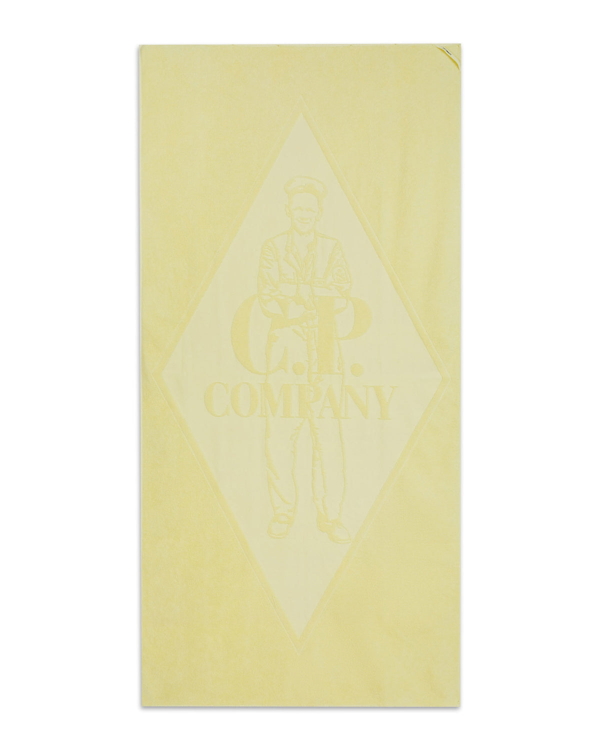 Graphic Beach Towel CP Company Yellow